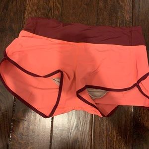 Lulu lemon speed shorts size 6 (neon pink)